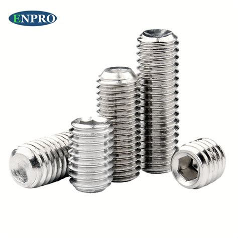 DIN916 Flat Set Screw 304 Stainless Steel Inner Hexagon Socket Set