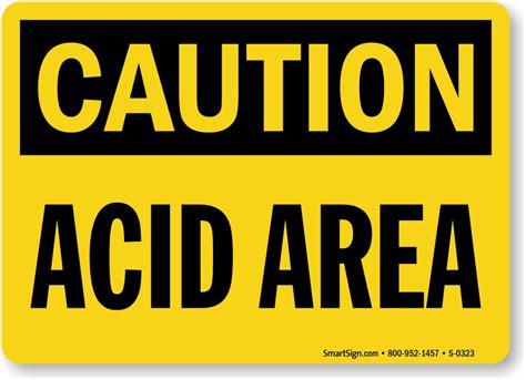 Acid Warning Signs