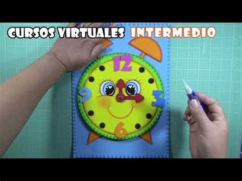 Venta reloj hecho en foami para niños en stock