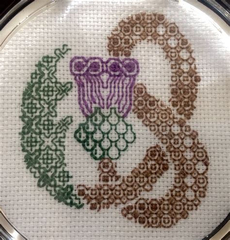 Twisted Thistle Blackwork By Marion Scoular Blackwork Patterns