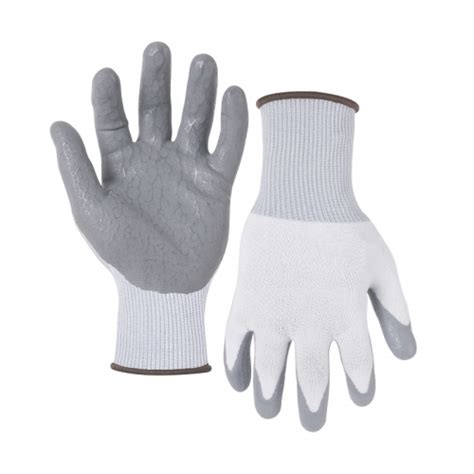 G Recycled Polyester Spandex Shell Nitrile Micro Foam Palm Coated Gloves