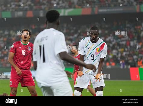 January Serhou Yadaly Guirassy Guinea Gestures During A