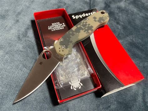 Spyderco スパイダルコ Paramilitary 2 パラミリタリー2 シルバー Cpm S30v デジカモg 10 折り畳みナイフ