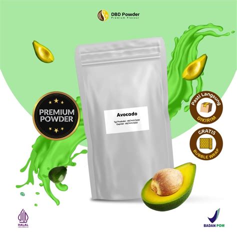 Jual Premium Avocado 500 Gram Bubuk Minuman Alpukat DBD Powder