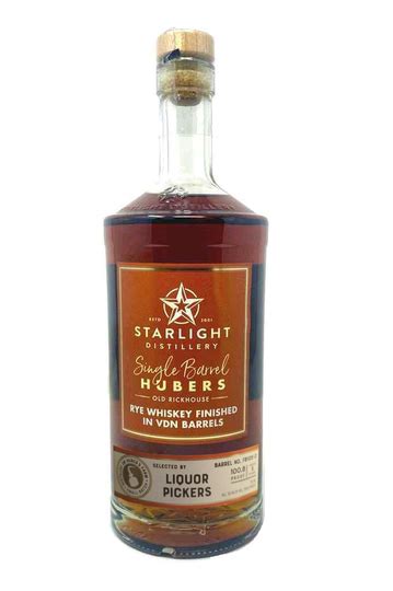 Huber Winery Starlight Distillery Old Rickhouse Vdn Barrel Finished