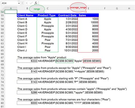 Averageif Function In Excel Explained Liveflow