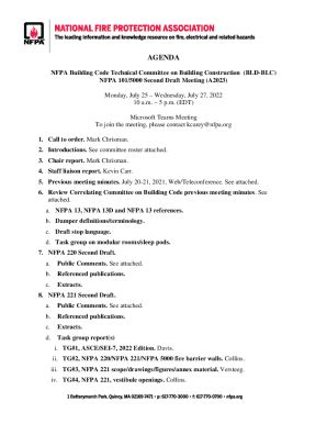 Fillable Online Nfpa Orgassetsfilesagenda Nfpa Technical Committee