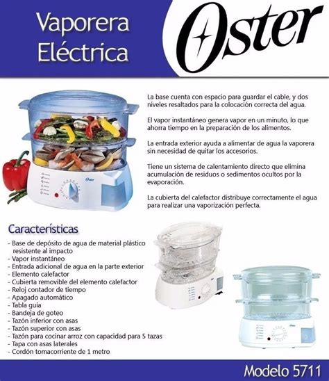 Vaporera De Alimentos Oster De 10 Tazas MercadoLibre