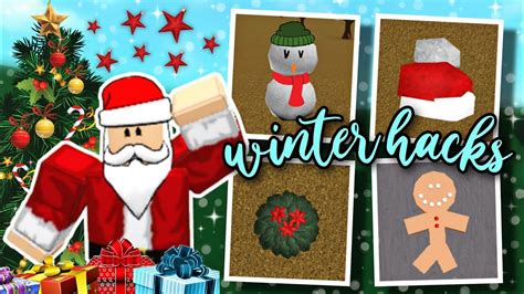 New Winter Building Hacks In Bloxburg Christmas Build Hacks