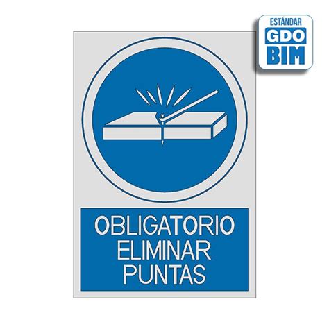 Señal o señalización en BIM de Obligatorio eliminar puntas