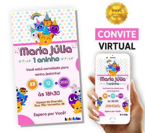 Convite Virtual Bolofofos Elo Produtos Especiais