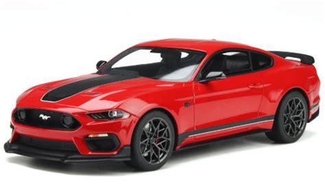 Modellautos Ford Mustang 1 18 GT Spirit Mach 1 Rot Schwarz 2021