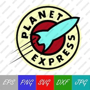 Planet Express Logo Vector Digital Download SVG, EPS, Png, Jpeg, Dxf ...