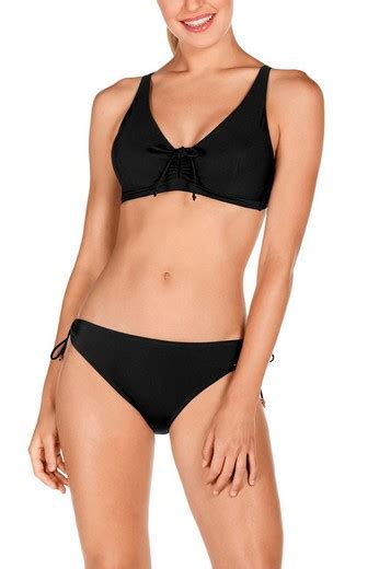 Bikini Dolores Cortés Negro Tipo Top Tienda Azulik