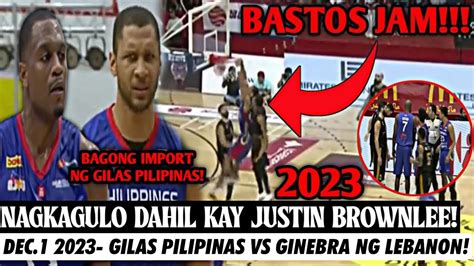 NAGULAT SI JUSTIN BROWNLEE SA GINAWA NG BAGONG IMPORT NG PINAS Ginebra