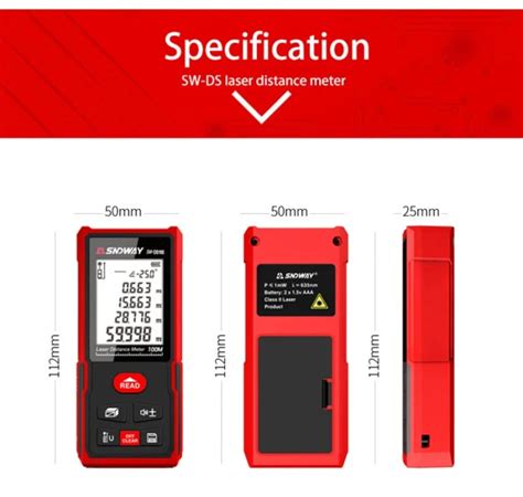 Sndway Sw Ds Series Laser Rangefinder Large Inch Lcd Display Angle