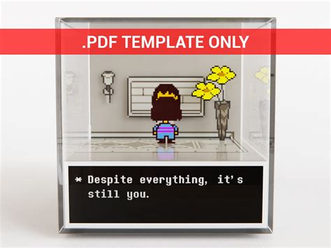 Diorama Cube PDF Template Undertale Despite Everything Its Still You PC