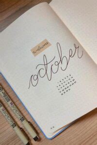 Id Es De Pages De Garde Pour Bullet Journal D Octobre