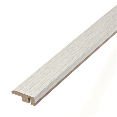 Leader FC49 Off White Laminate End Profile Door Bar 1m At Leader Floors