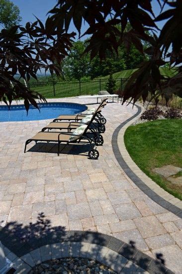 Unilock Stonehenge Pool Deck With Series 3000 Border Paver Deck