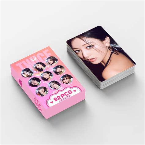 Pcs Box Twice Stickers Photocards Lomo Cards Double Sided Nayeon