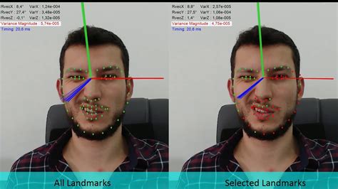 Robust Landmark Selection For 3d Face Pose Estimation Youtube