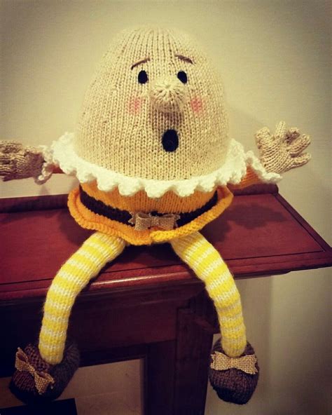 Humpty Dumpty Knitted Toy Nursery Decor Crochet Hats Nursery Decor