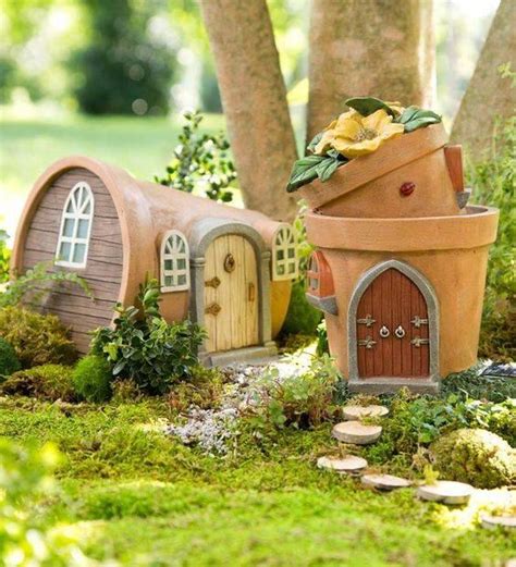 30 FAIRY GARDEN HOUSES DIY Tree Stump Fairy House Founterior