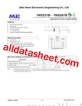 N B Datasheet Pdf Zibo Seno Electronic Engineering Co Ltd