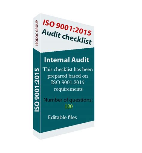 Iso 9001 Internal Audit Checklist Isodoc Group