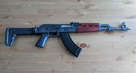 Zastava M Zpap With Serbian Red Wood And Magpul Folding Stock R Ak