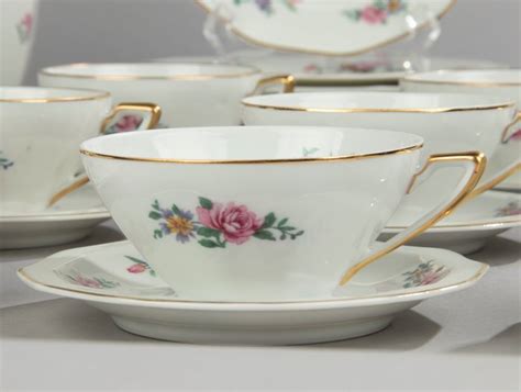 Cerabel Porcelaine De Baudour Koffie En Theeservies Art Deco