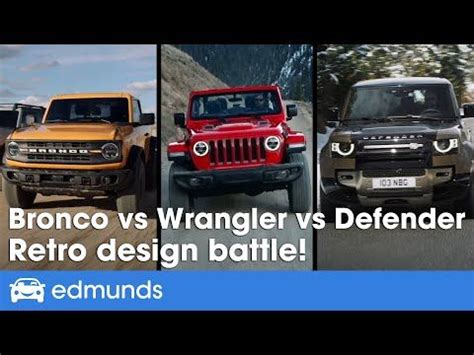 New Ford Bronco Style Comparison Ford Bronco Vs Jeep Wrangler