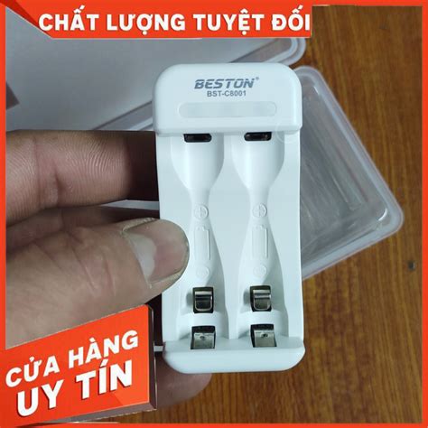 Bộ sạc charger 2 khe BESTON BST C8001 beston C8001 sạc cho pin AA