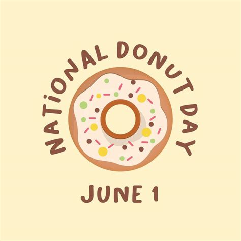 National Donut Day Design Template For Celebration Donut Vector Design