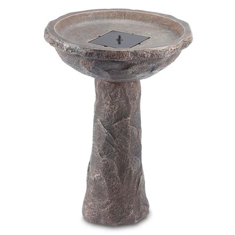 Smart Solar Bedrock Solar Birdbath 20388m01 The Home Depot