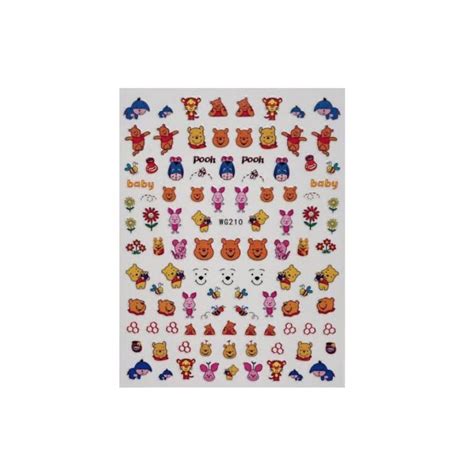 Pooh Stickers - Nail Art Supplies