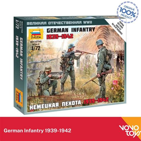 Jual Miniatur Figure 1 72 German Infantry 1939 1942 By Zvezda Shopee