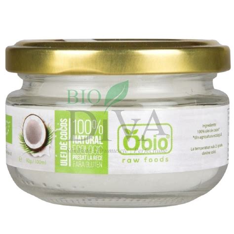 Ulei de cocos bio raw natural Obio