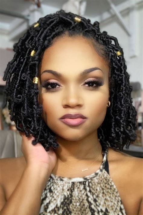 Crochet Butterfly Loc Bob Curly Crochet Hair Styles Bob Braids Hairstyles Crochet Braids