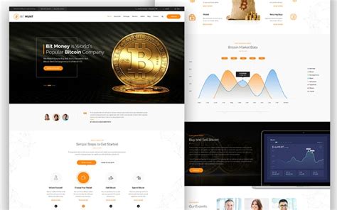 Bit Munt Bitcoin Crypto Currency Psd Template