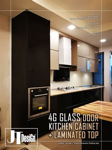 Modern Glass Door Kitchen Cabinet Design