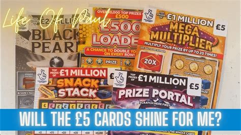 25 Mix Of National Lottery Scratch Cards 25 Mix Of 5 Scratch