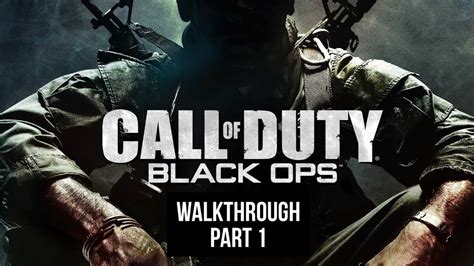 Call Of Duty Black Ops Walkthrough Part 1 YouTube