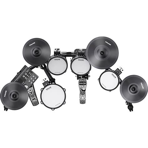 NUX DM 7X All Remo Mesh Head Digital Drum Kit Black Guitar Center