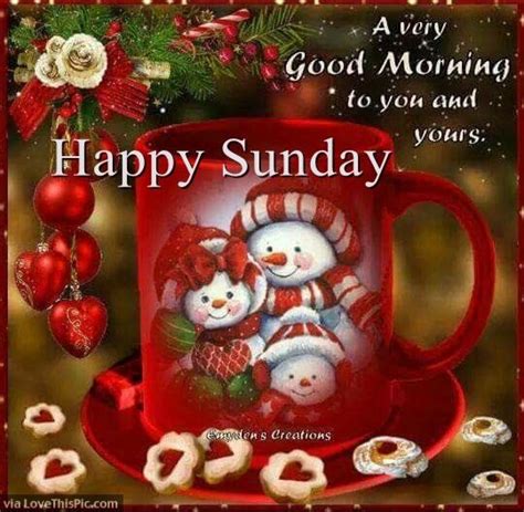 Christmas Good Morning Happy Sunday Quote | Good morning christmas ...