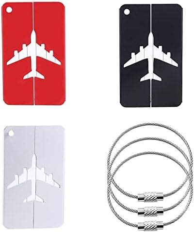 Luggage Tags Pcs Travel Bag Tags With Name Id Aluminum Suitcase Tags