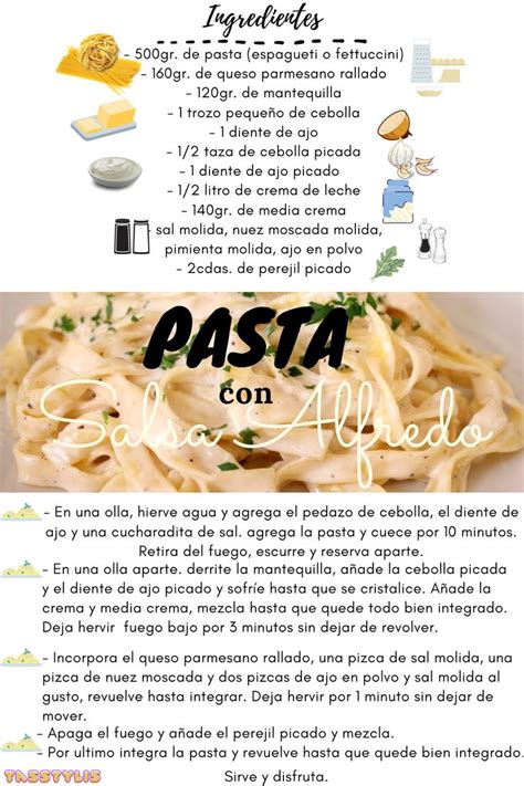 Pasta Con Salsa Alfredo Recetas Salsas Para Pastas Recetas De Pastas