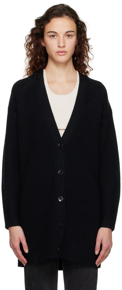 Proenza Schouler Black Proenza Schouler White Label Cashfeel Cardigan