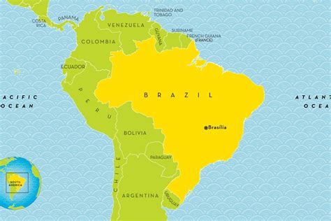 Map Of Brazil For Kids - Abbye Annissa